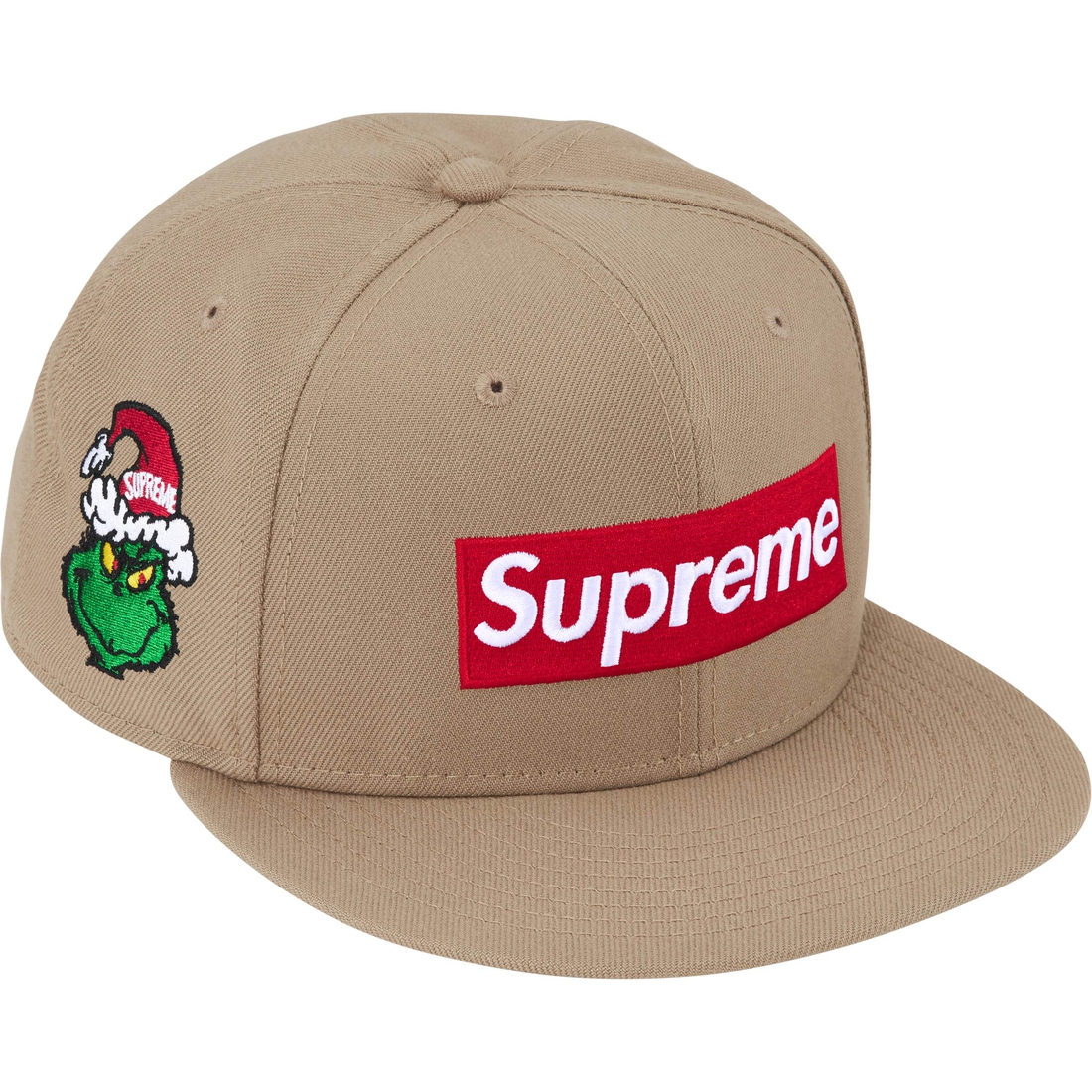 Supreme Grinch Box Logo New Era (FW24) - Khaki - $58