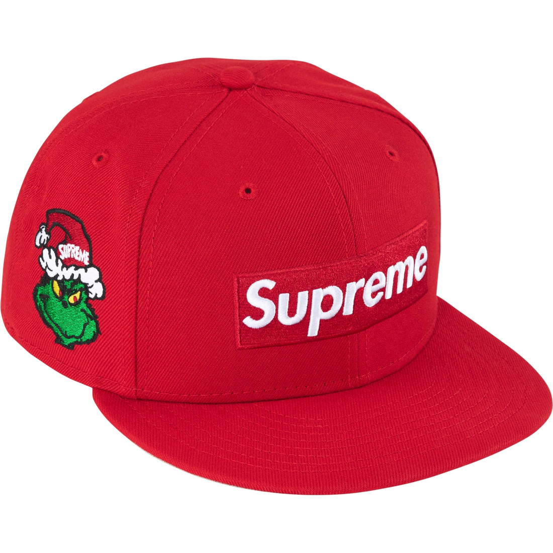Supreme Grinch Box Logo New Era (FW24) - Red - $58