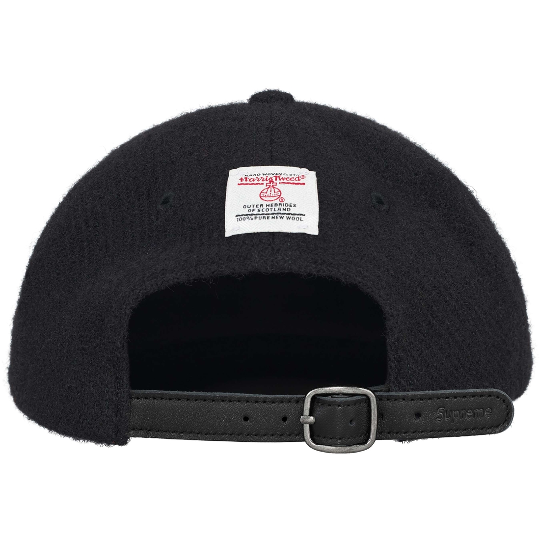 Supreme Harris Tweed 6-Panel (FW24) - Black - $58
