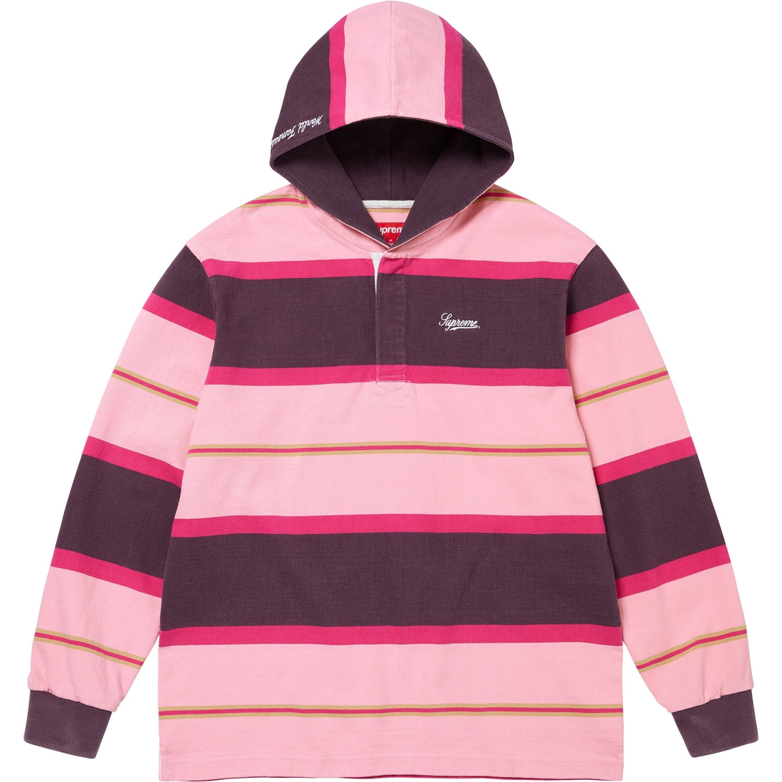 Supreme Hooded Rugby (FW24) - Dark Purple - $148
