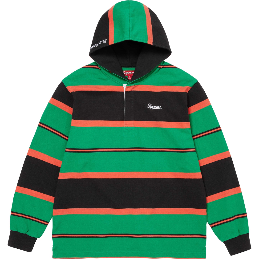 Supreme Hooded Rugby (FW24) - Green - $148