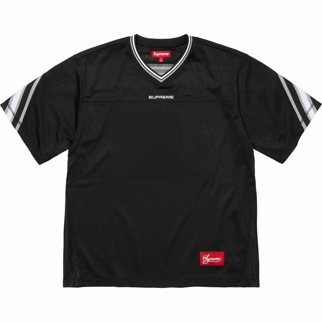Supreme Jacquard Rib Football Jersey (FW24) - Black - $118