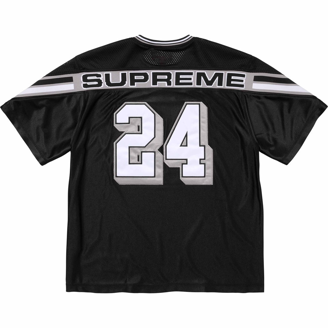 Supreme Jacquard Rib Football Jersey (FW24) - Black - $118