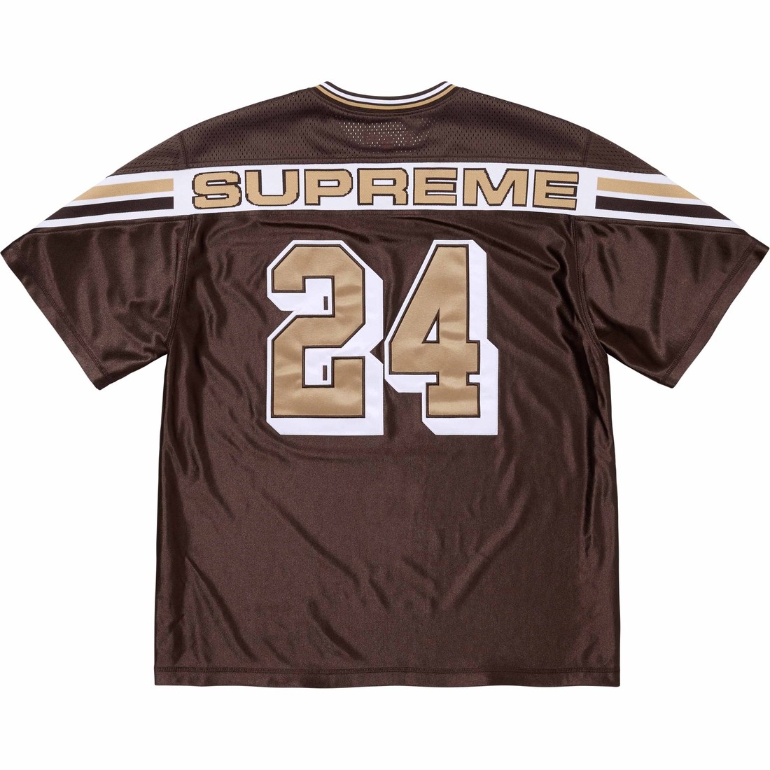Supreme Jacquard Rib Football Jersey (FW24) - Brown - $118