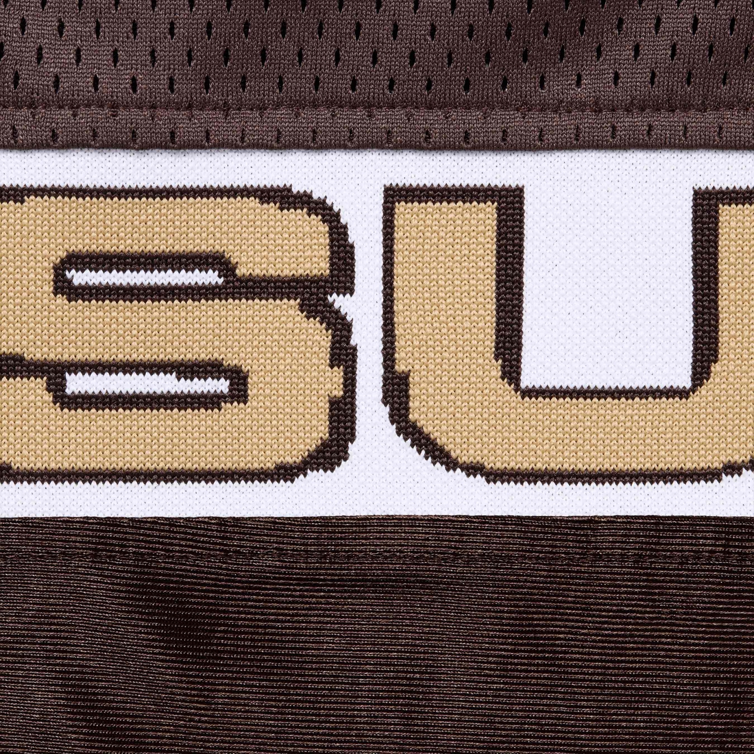 Supreme Jacquard Rib Football Jersey (FW24) - Brown - $118