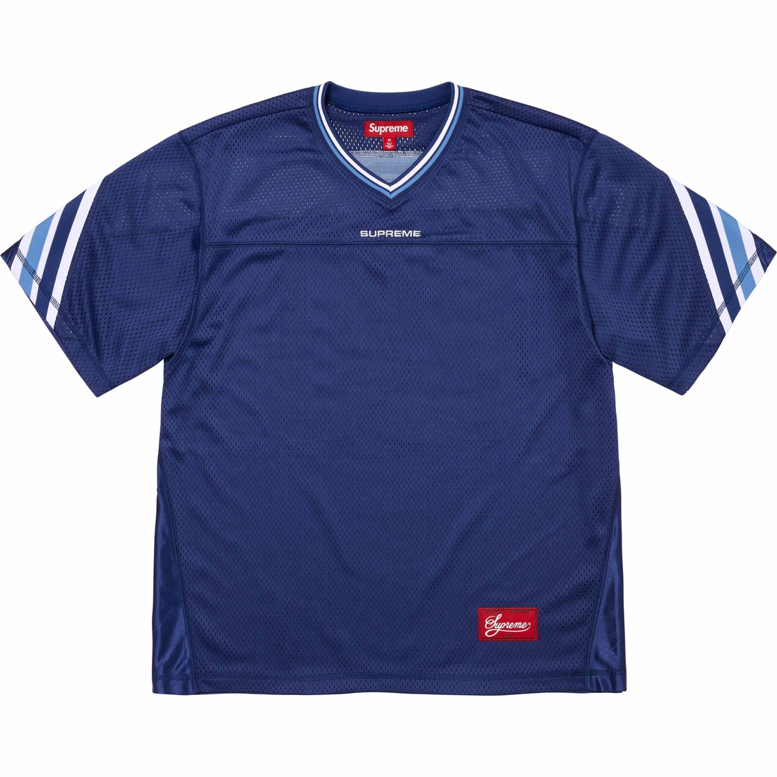Supreme Jacquard Rib Football Jersey (FW24) - Navy - $118