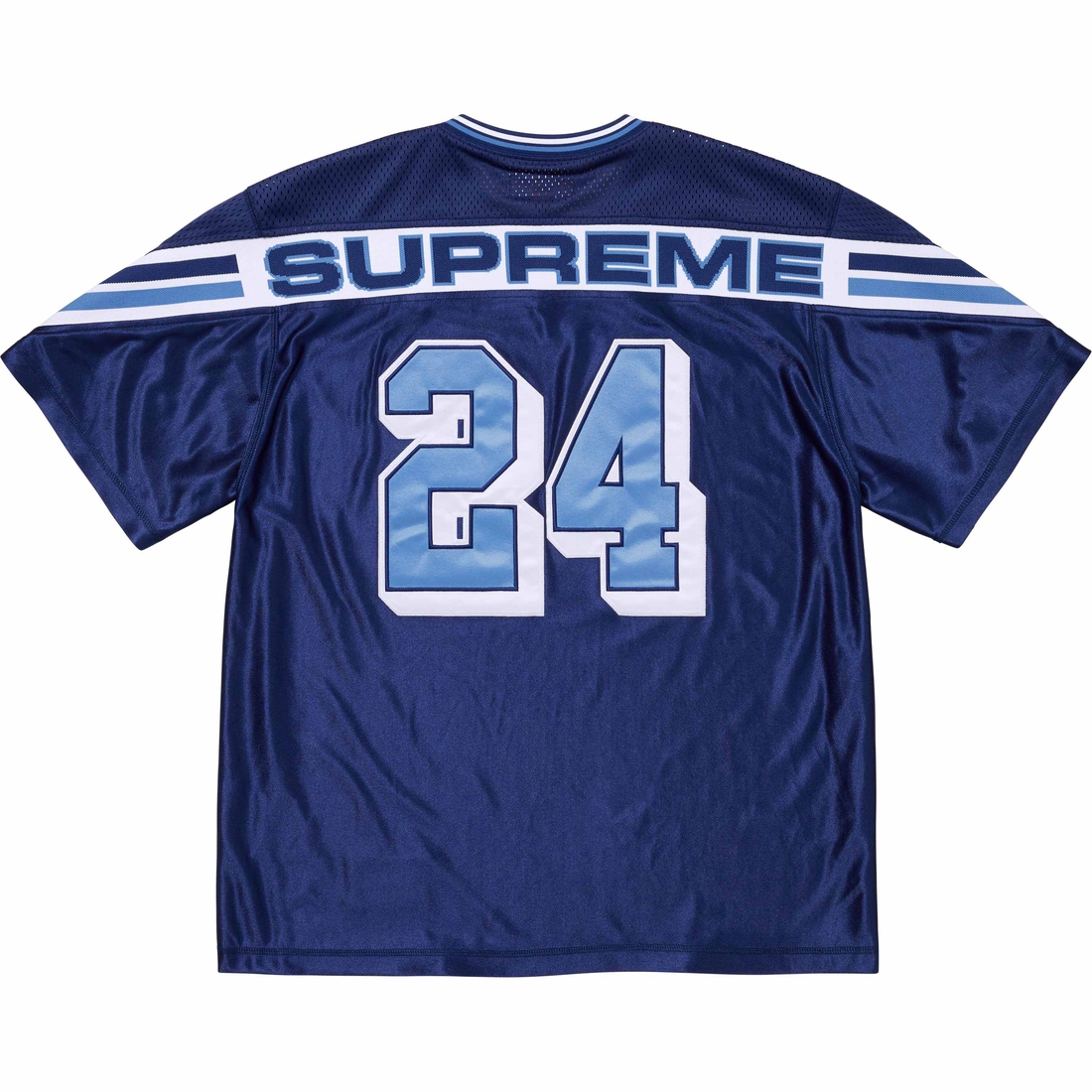 Supreme Jacquard Rib Football Jersey (FW24) - Navy - $118