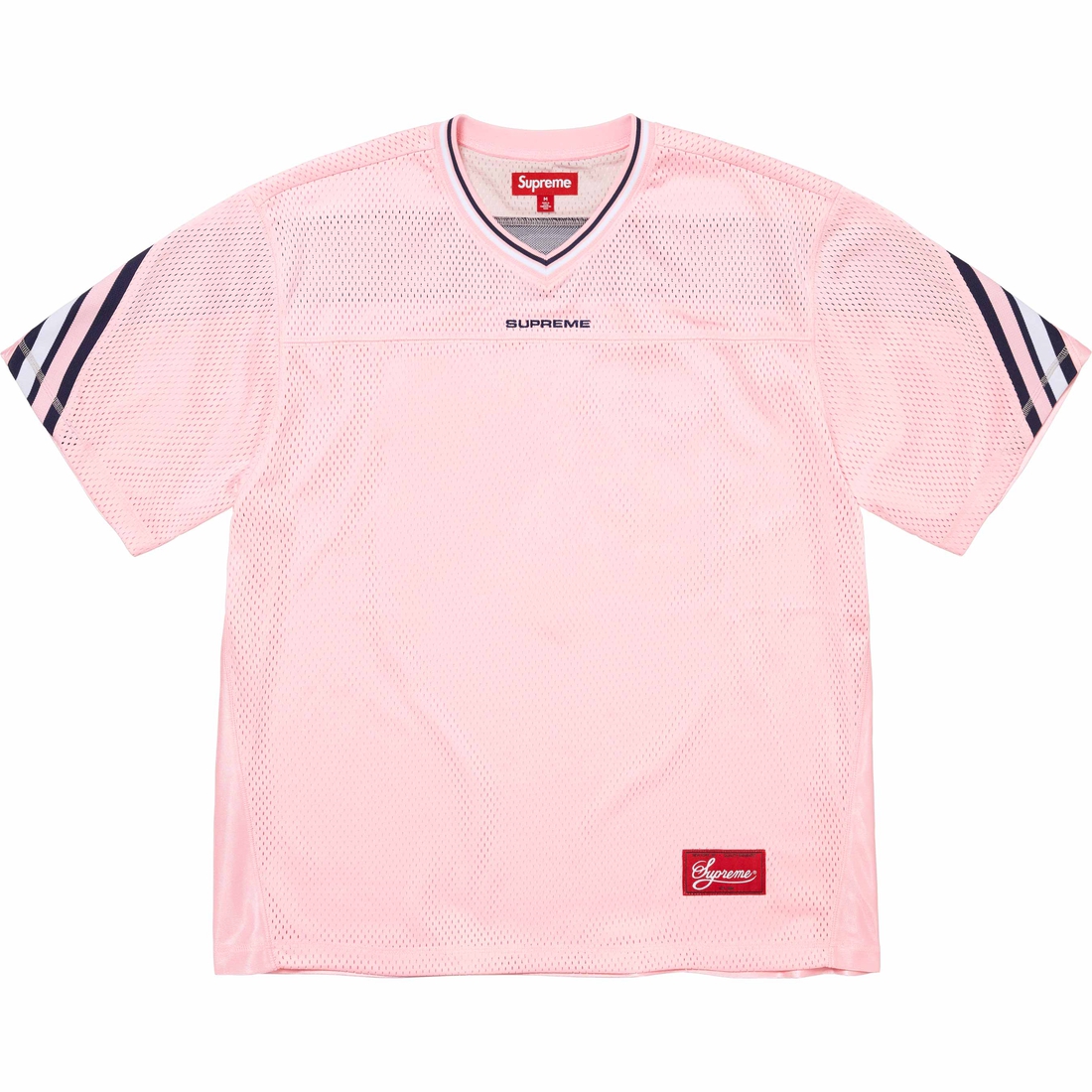 Supreme Jacquard Rib Football Jersey (FW24) - Pink - $118