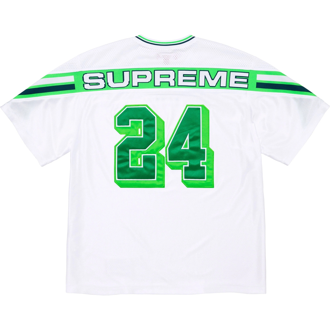 Supreme Jacquard Rib Football Jersey (FW24) - White - $118