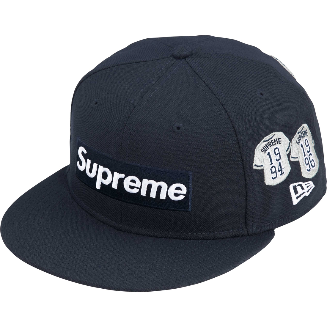 Supreme Jerseys Box Logo New Era (FW24) - Navy - $54