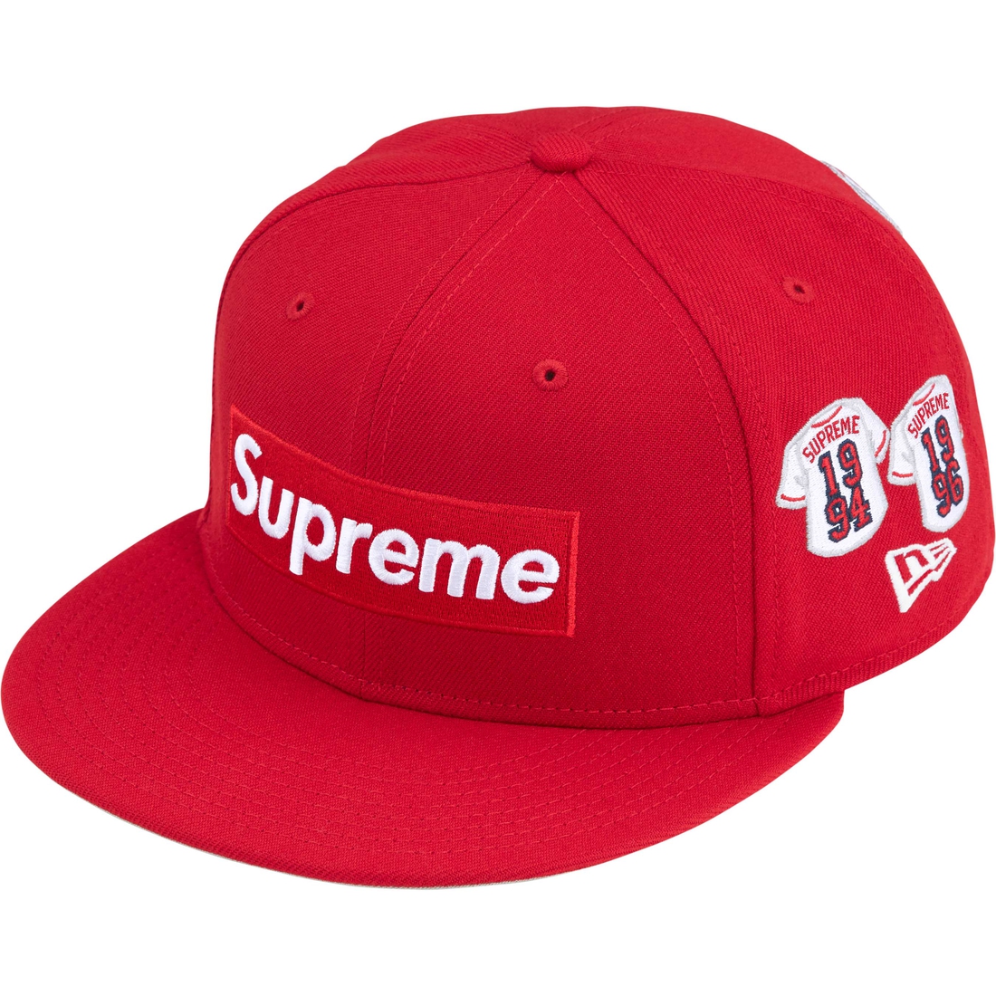 Supreme Jerseys Box Logo New Era (FW24) - Red - $54