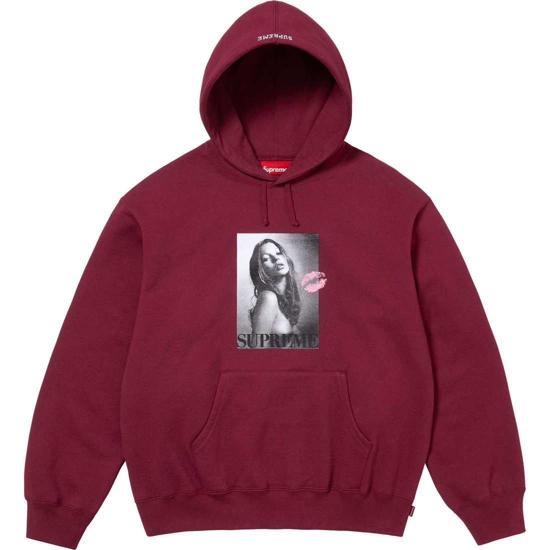 Supreme Kate Moss Hooded Sweatshirt (FW24) - Cardinal - $178