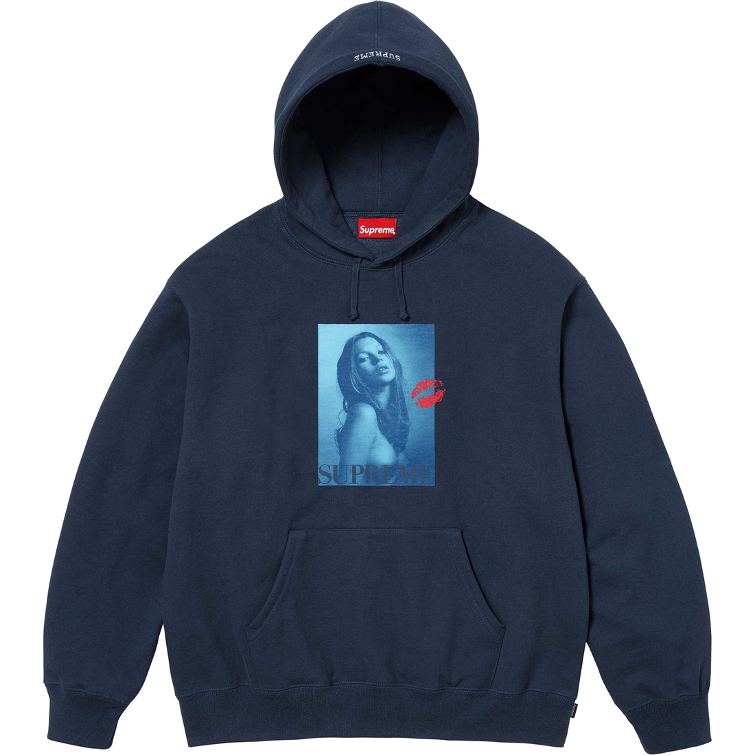 Supreme Kate Moss Hooded Sweatshirt (FW24) - Navy - $178