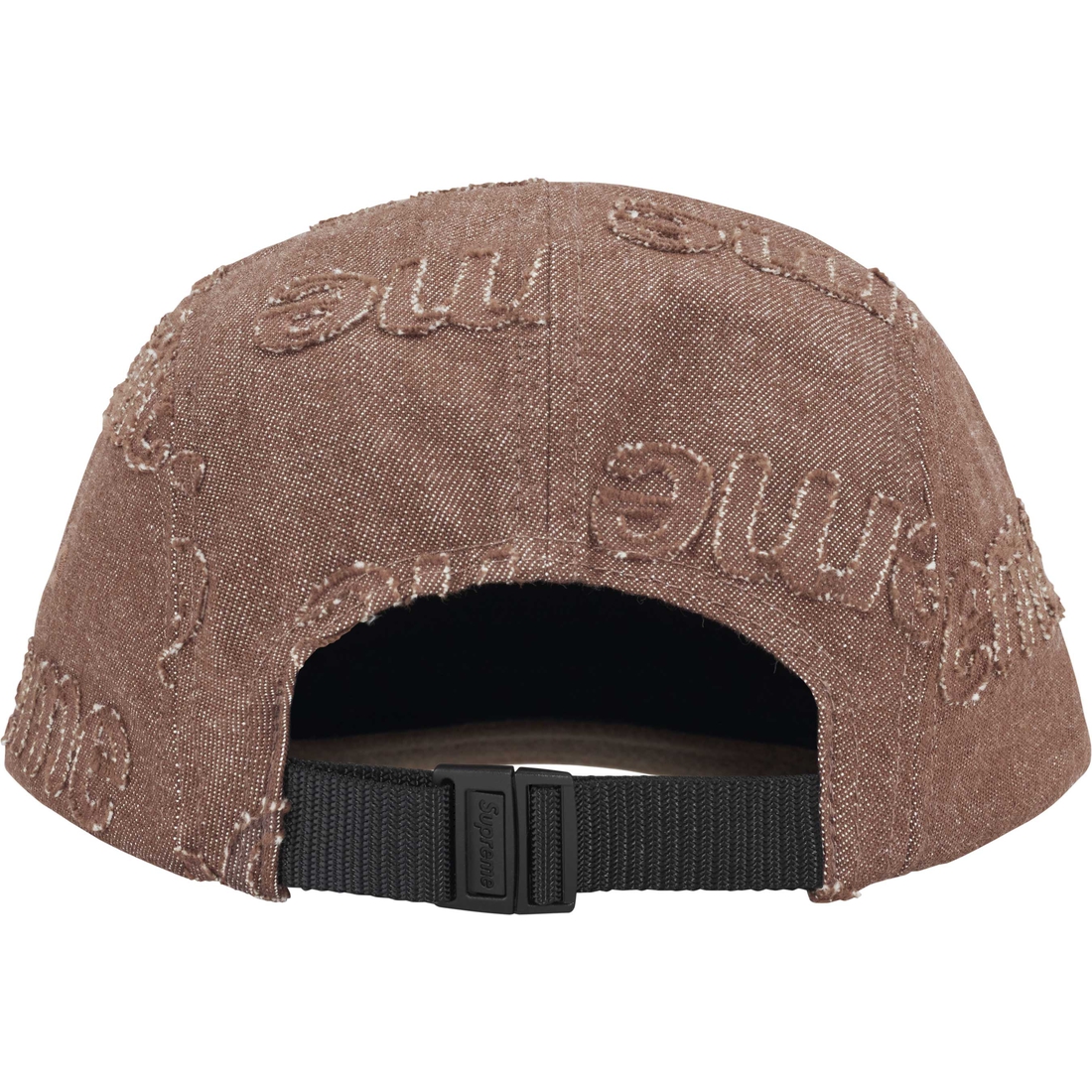 Supreme Lasered Denim Camp Cap (FW24) - Brown - $58