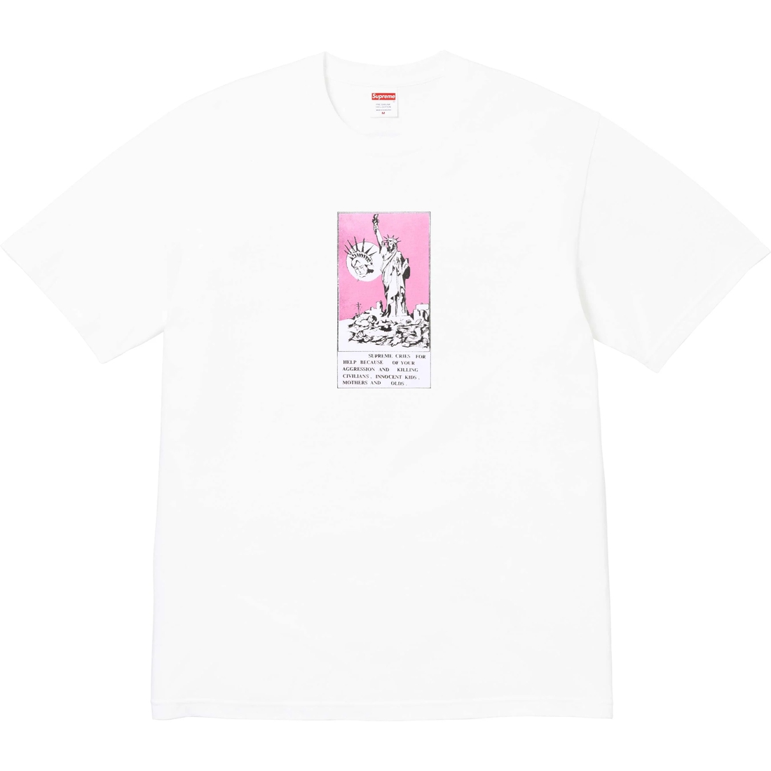 Supreme Liberty Tee (FW24) - White - $40