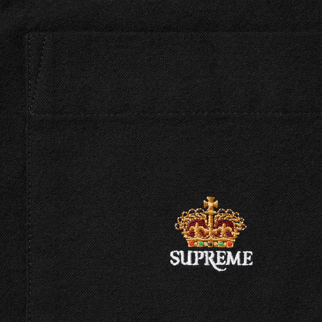Supreme Loose Fit Flannel Oxford Shirt (FW24) - Black - $138