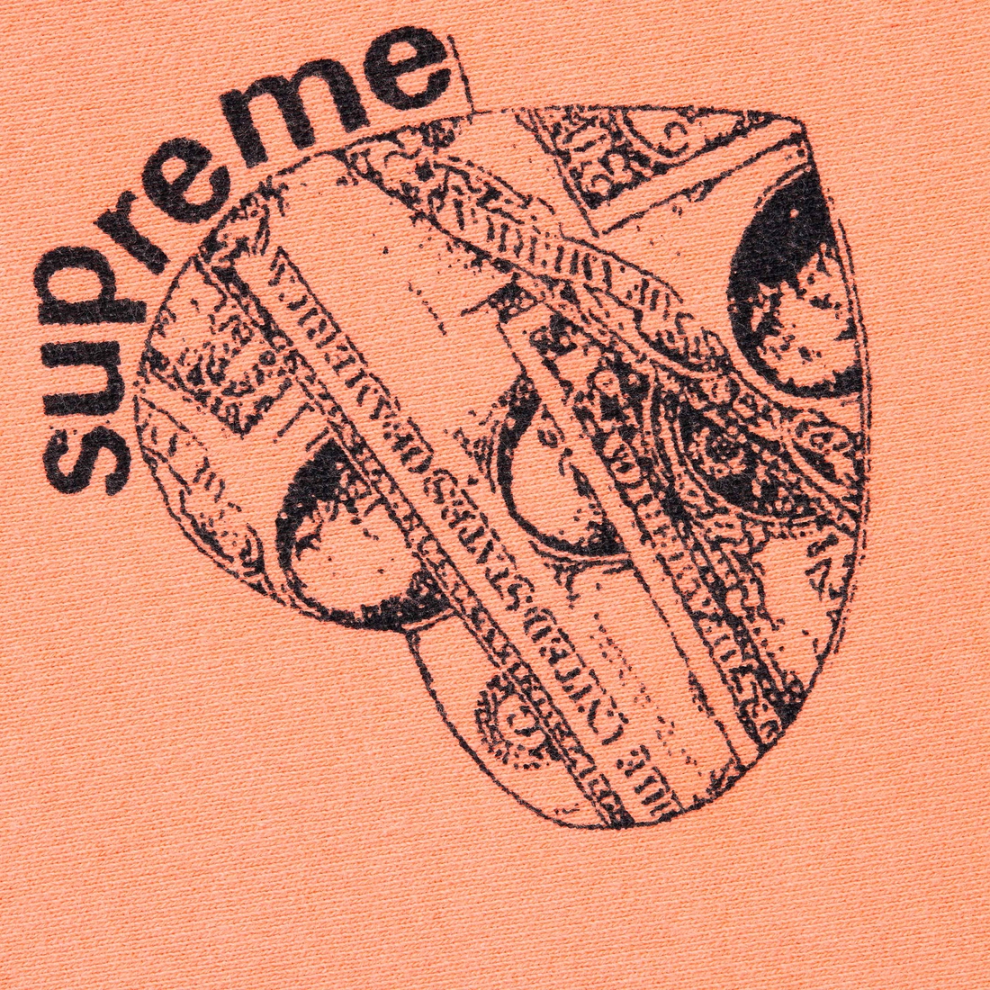 Supreme Love Cash Hooded Sweatshirt (FW24) - Peach - $168