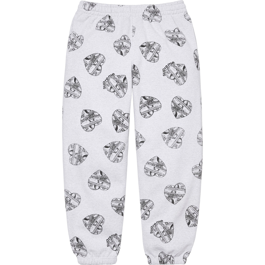 Supreme Love Cash Sweatpant (FW24) - Ash Grey - $168