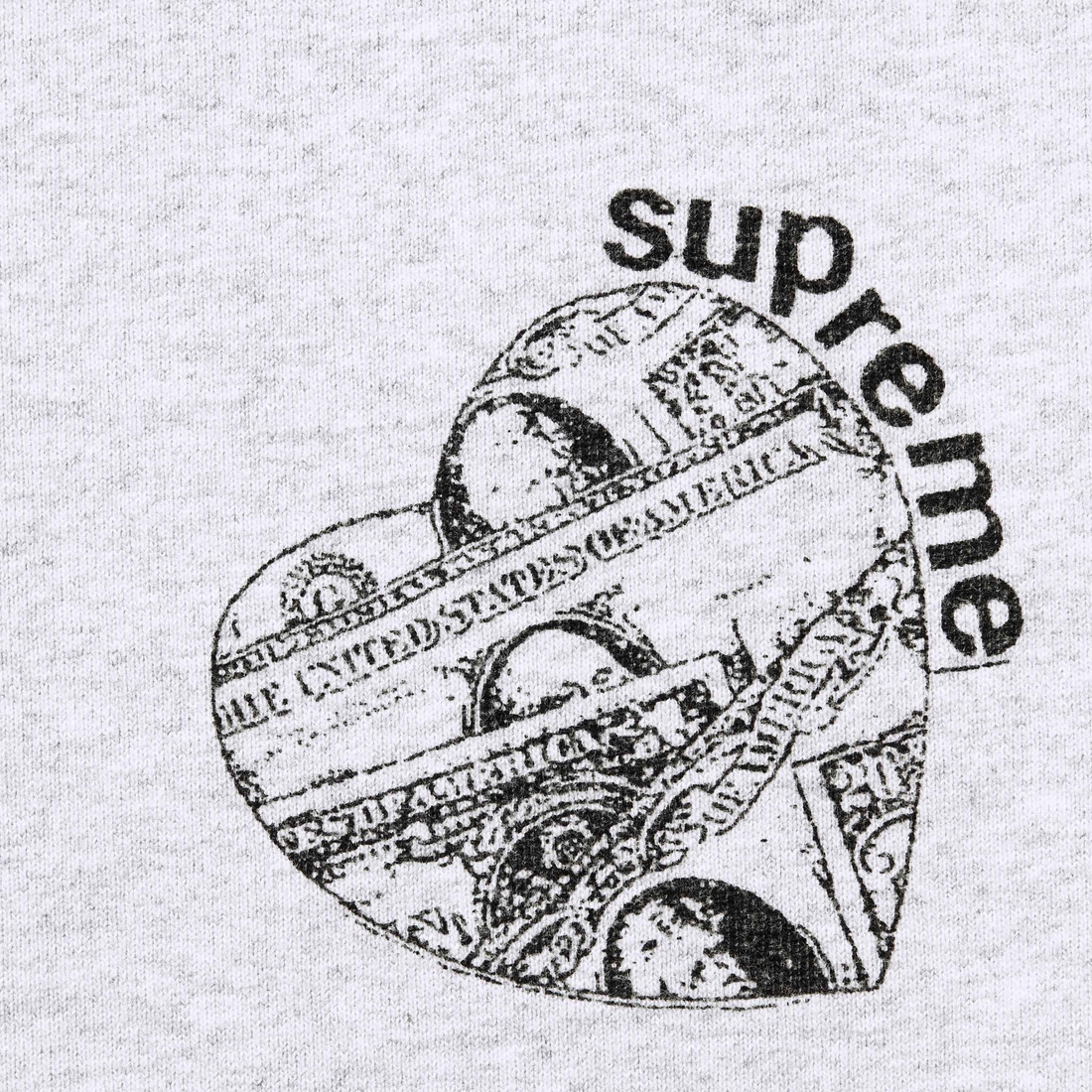 Supreme Love Cash Sweatpant (FW24) - Ash Grey - $168