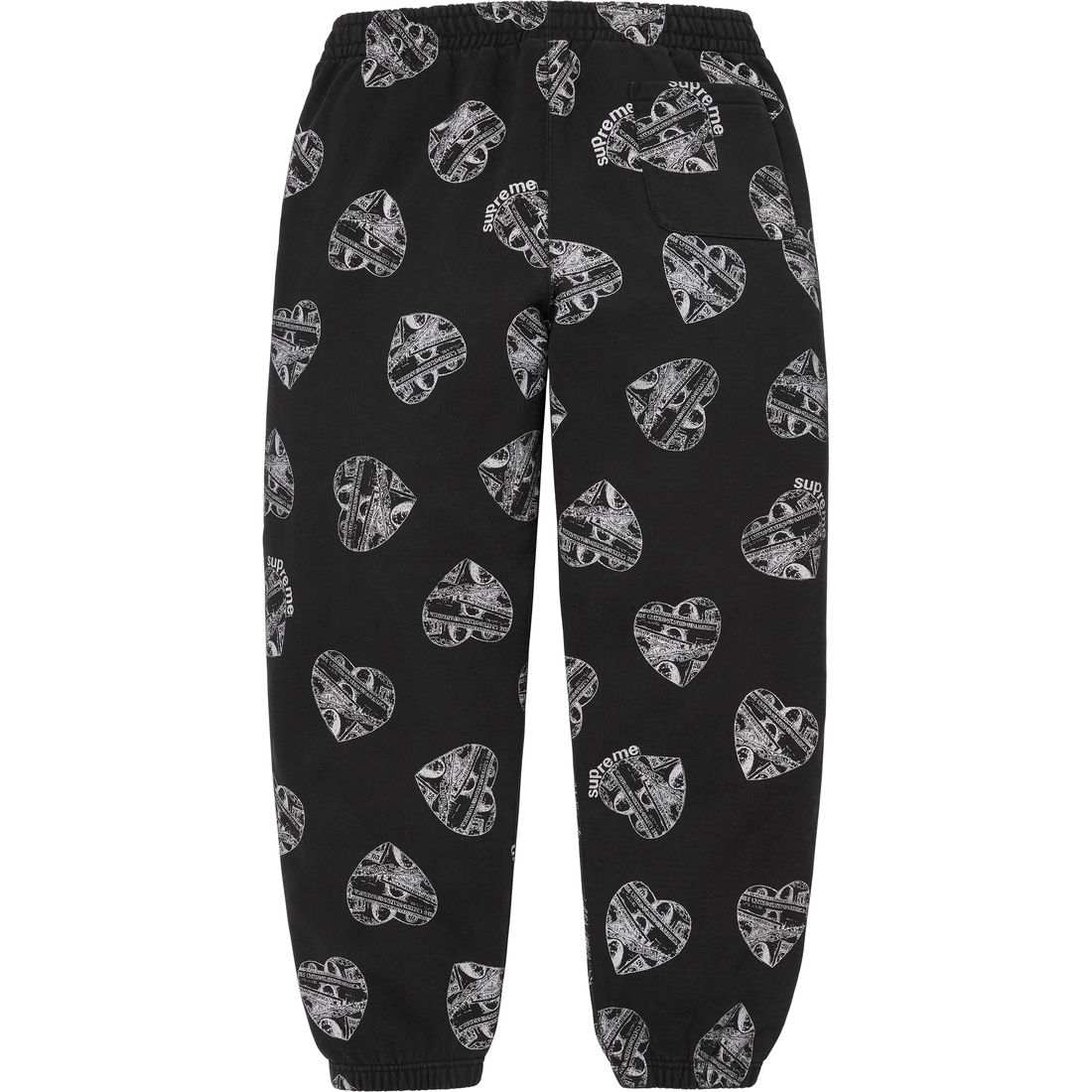 Supreme Love Cash Sweatpant (FW24) - Black - $168