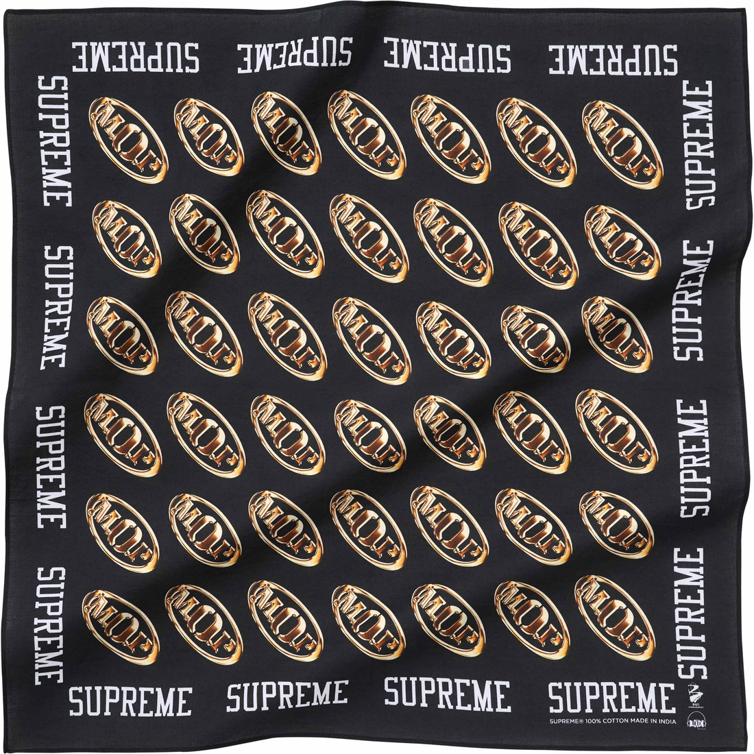 Supreme M.O.P. Bandana (FW24) - Black - $28