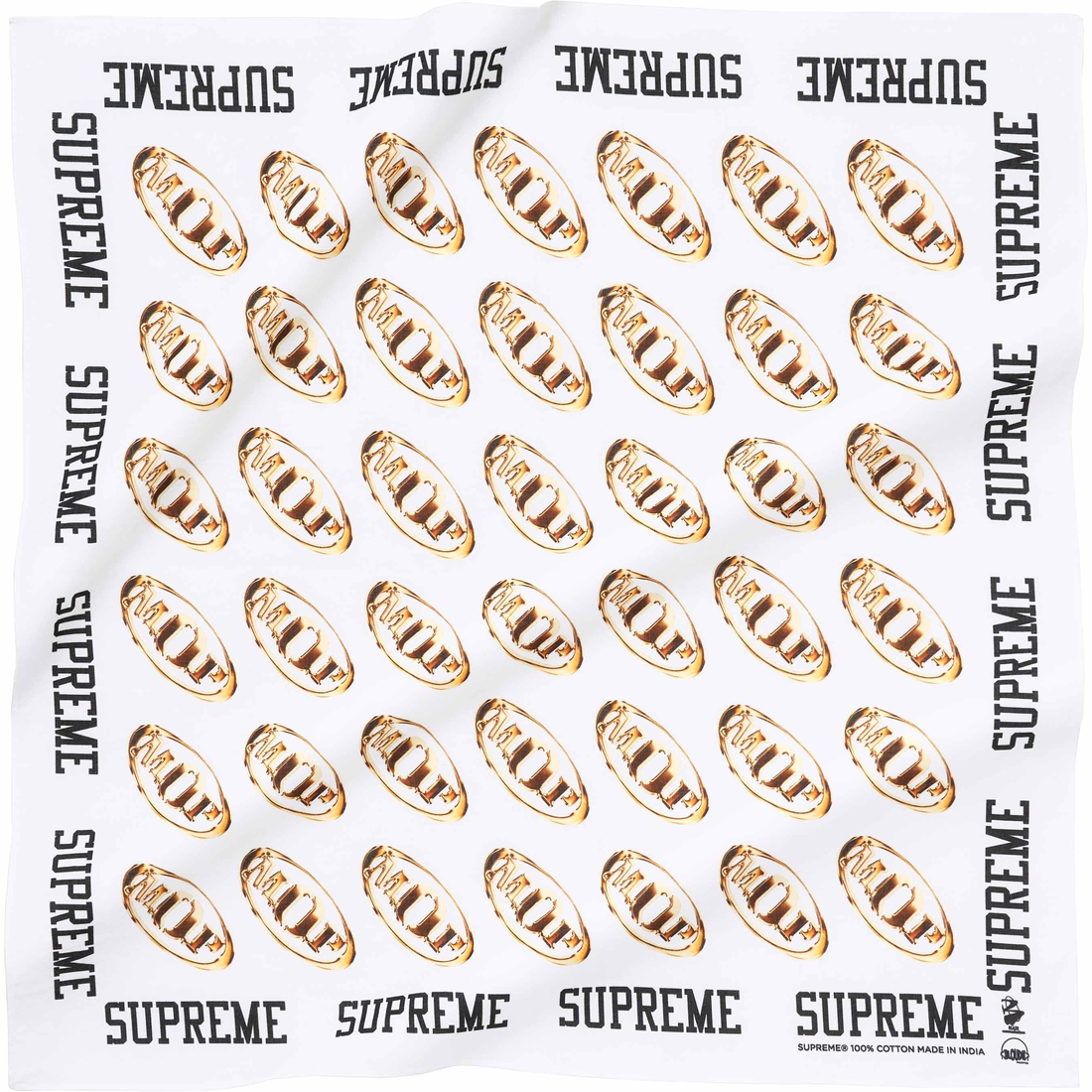 Supreme M.O.P. Bandana (FW24) - White - $28