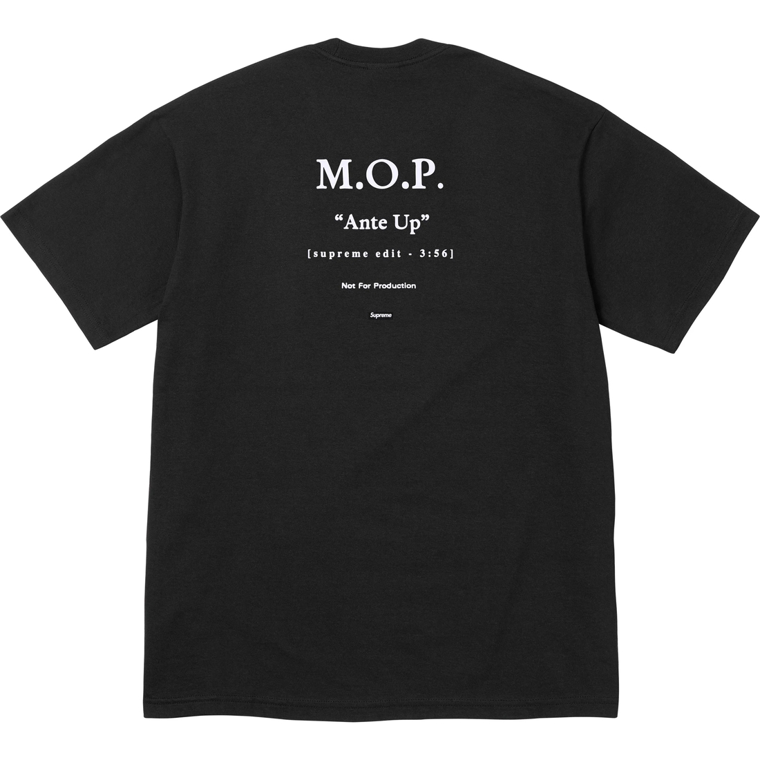 Supreme M.O.P. Tee (FW24) - Black - $48