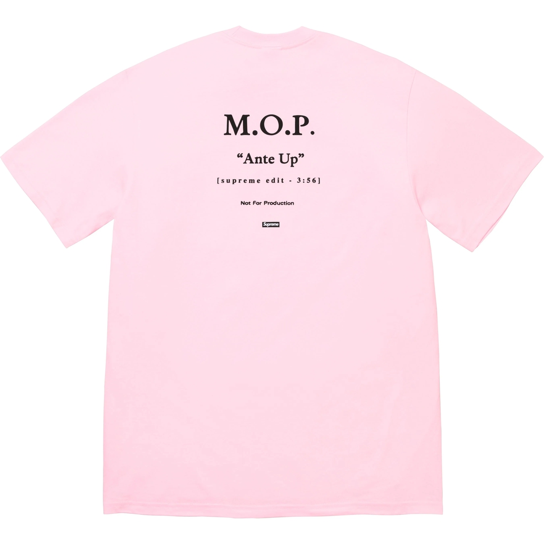 Supreme M.O.P. Tee (FW24) - Light Pink - $48