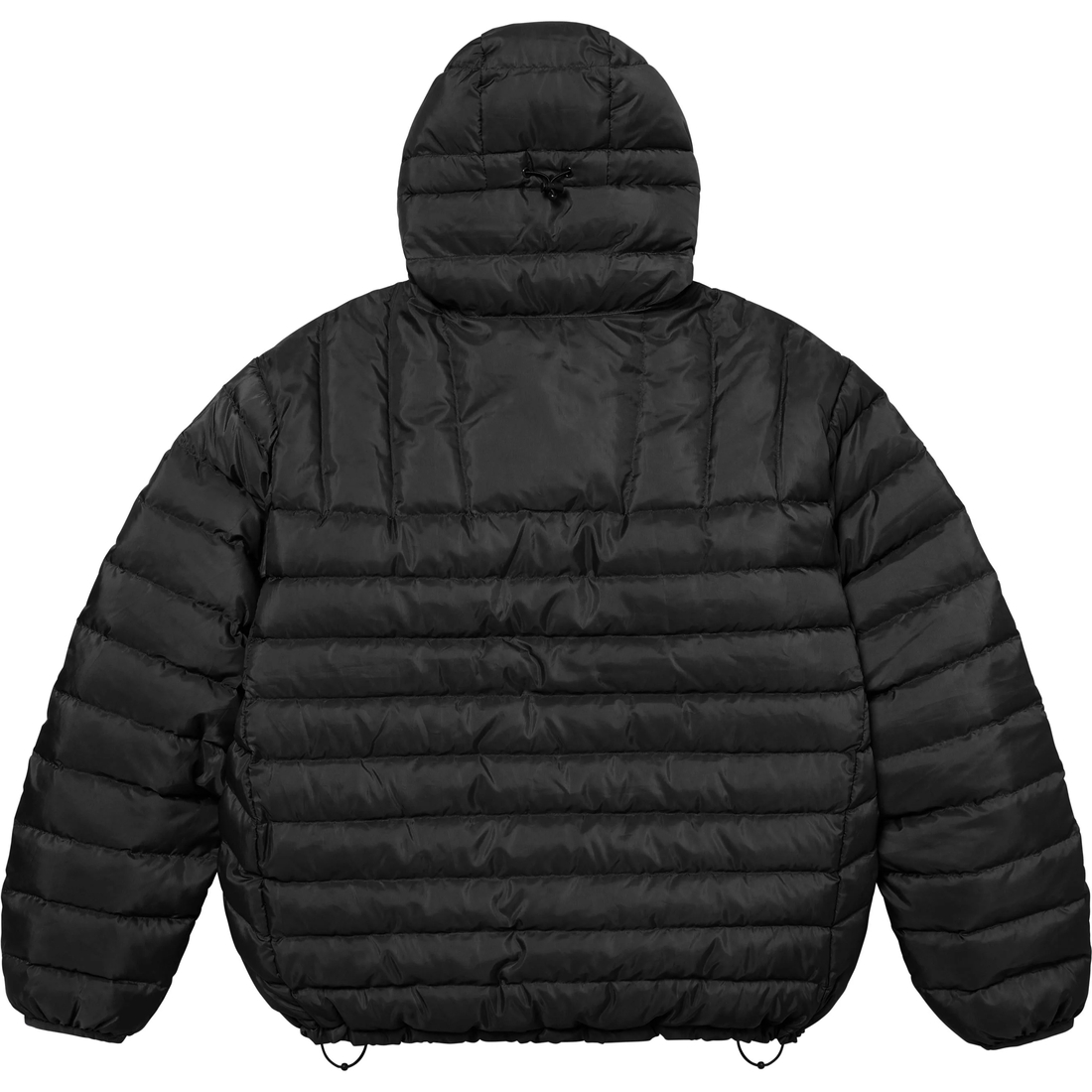 Supreme Micro Down Half Zip Hooded Pullover (FW24) - Black - $238