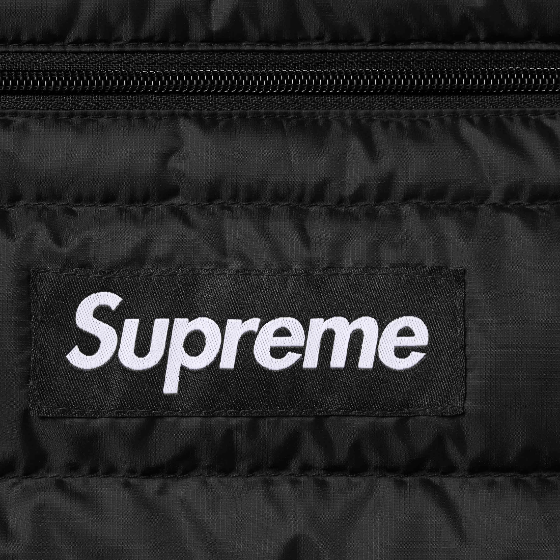 Supreme Micro Down Half Zip Hooded Pullover (FW24) - Black - $238