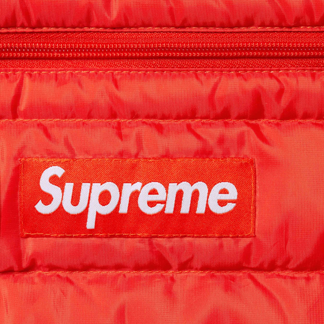 Supreme Micro Down Half Zip Hooded Pullover (FW24) - Dark Orange - $238