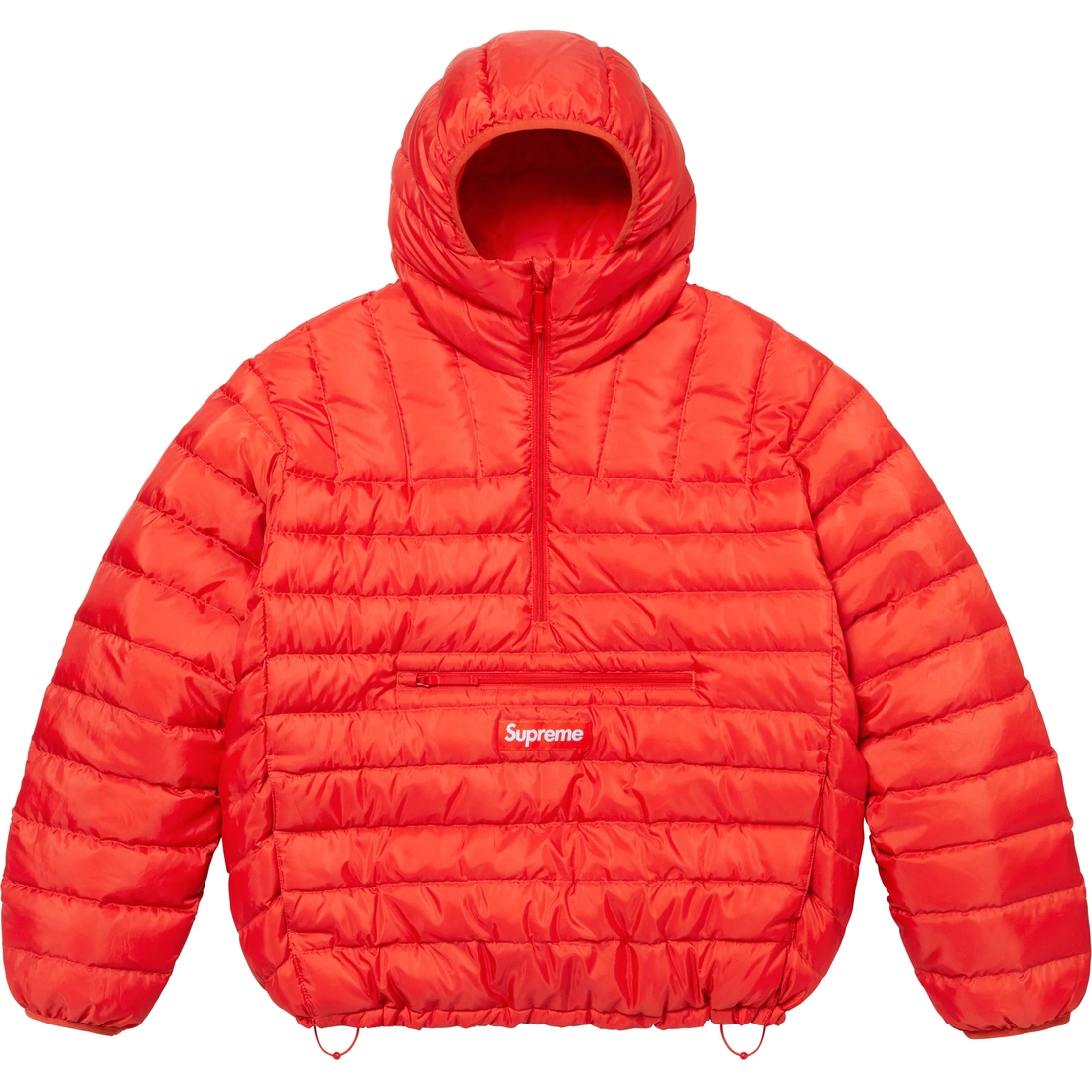Supreme Micro Down Half Zip Hooded Pullover (FW24) - Dark Orange - $238