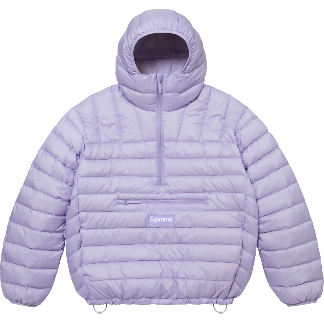 Supreme Micro Down Half Zip Hooded Pullover (FW24) - Lilac - $238