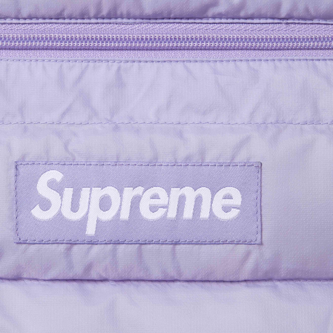 Supreme Micro Down Half Zip Hooded Pullover (FW24) - Lilac - $238