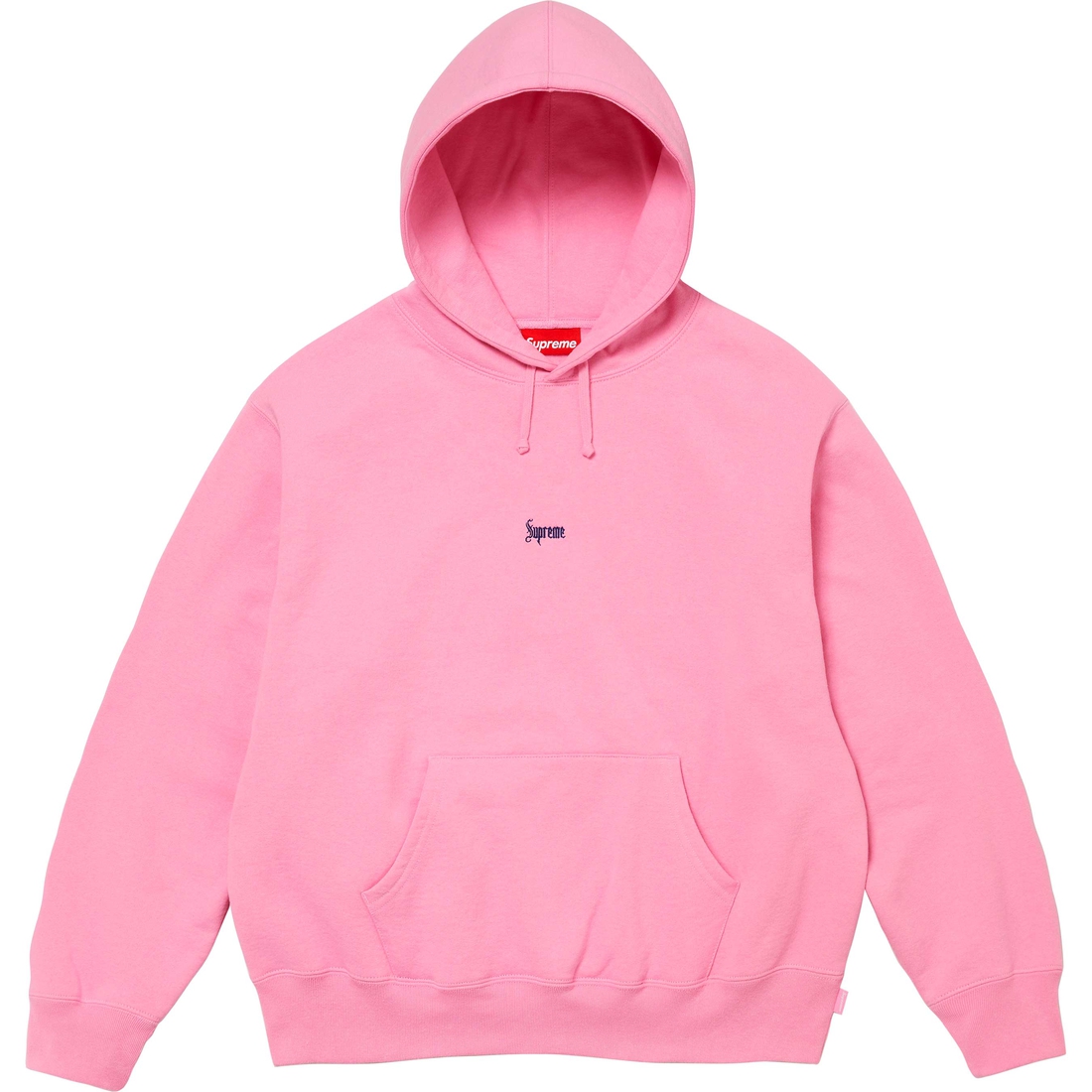 Supreme Micro Logo Hooded Sweatshirt (FW24) - Pink - $158