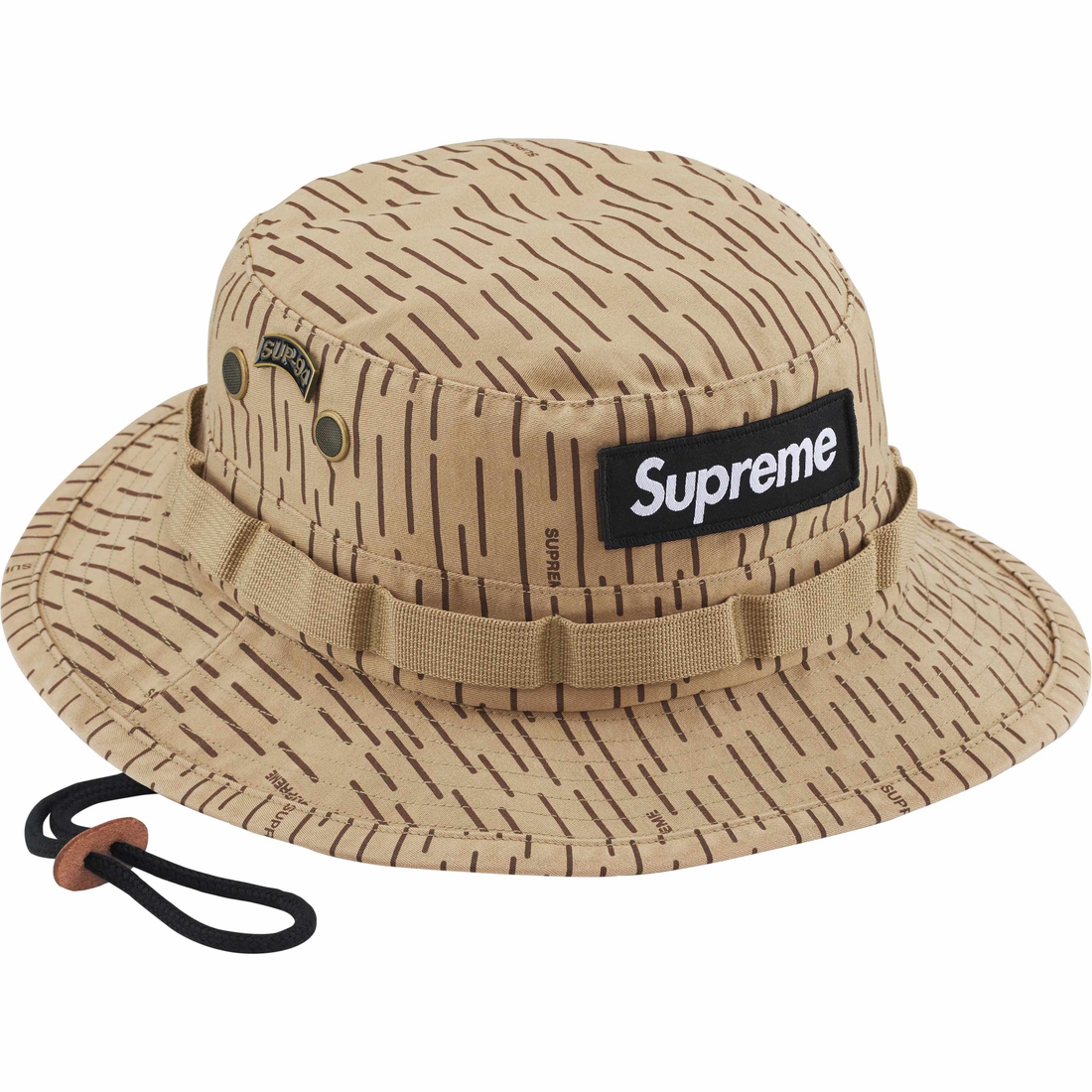 Supreme Military Boonie (FW24) - Tan Raindrop - $60