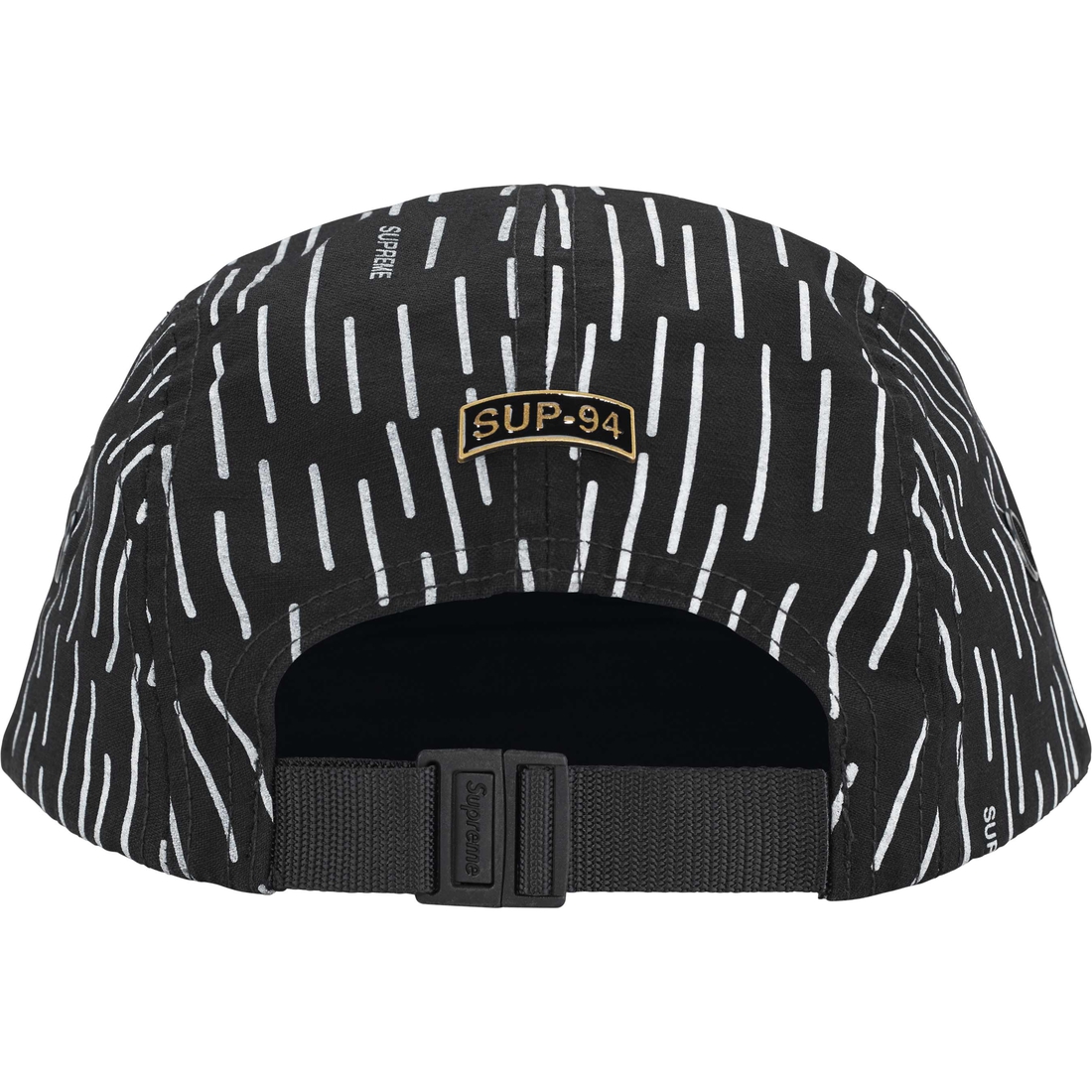 Supreme Military Camp Cap (FW24) - Black Raindrop - $48