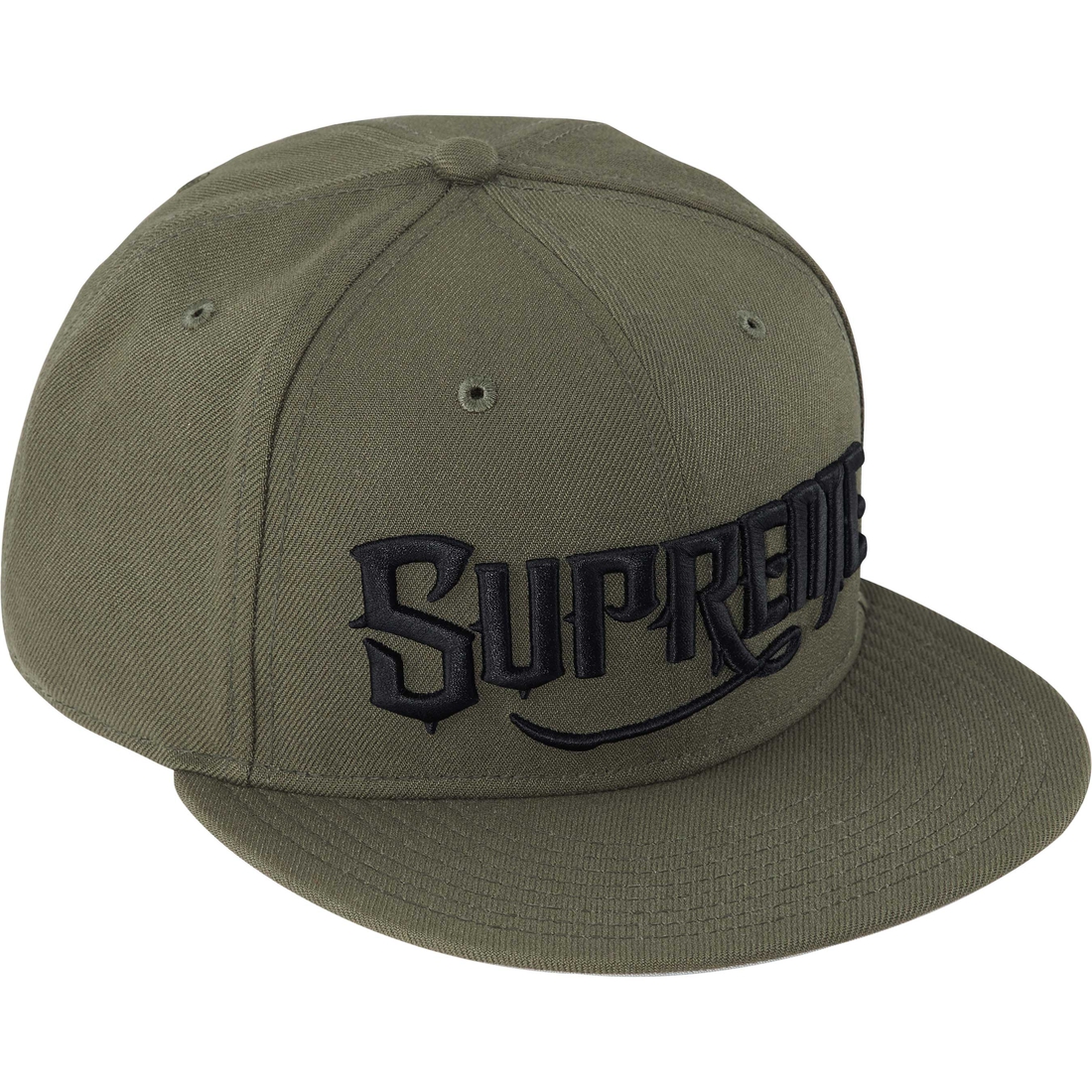 Supreme Mister Cartoon New Era (FW24) - Olive - $54