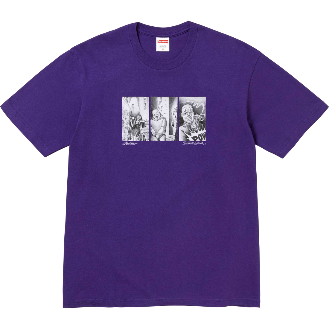 Supreme Mister Cartoon Pow Tee (FW24) - Purple - $40