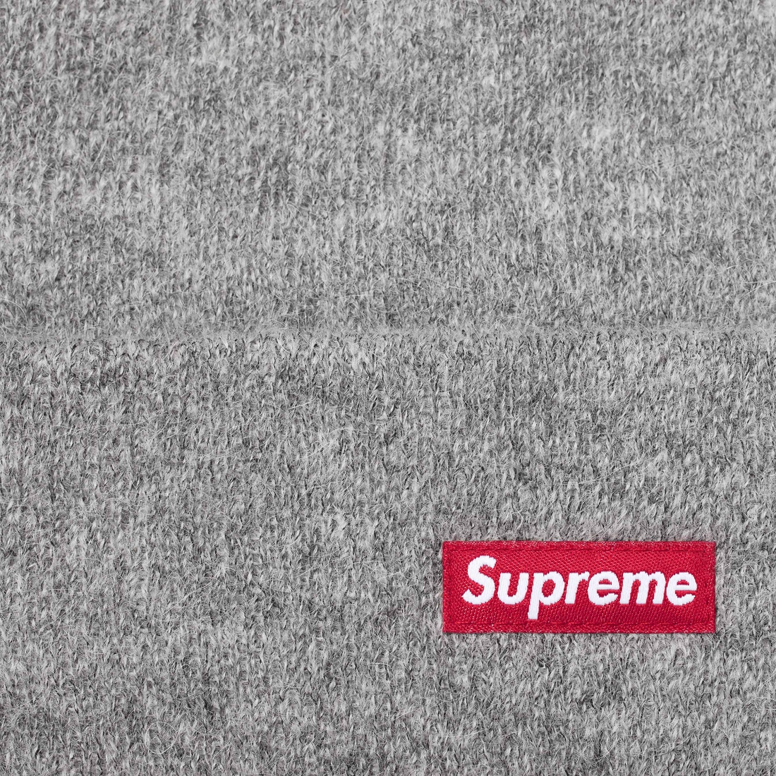 Supreme Mohair Beanie (FW24) - Heather Grey - $44