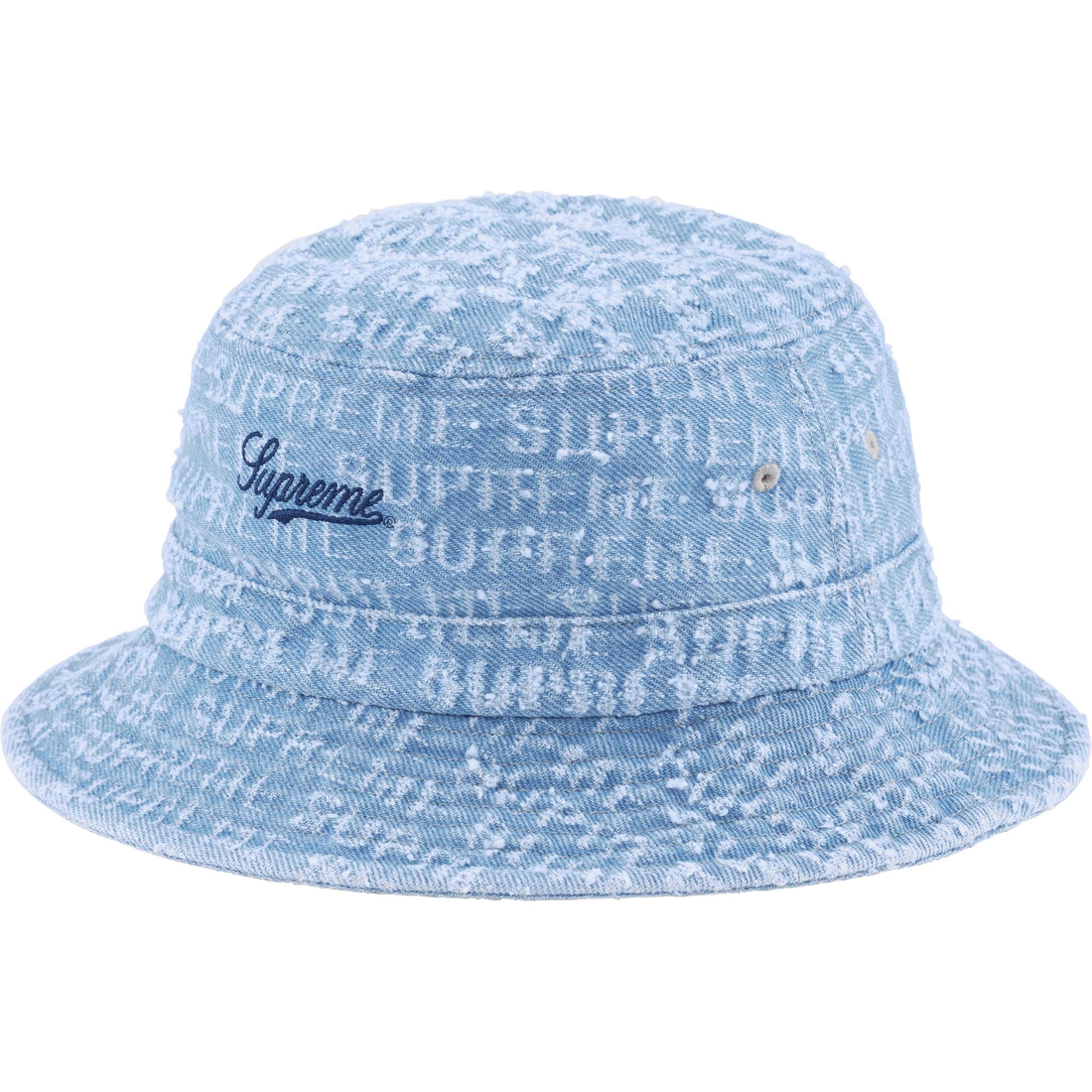 Supreme Needle Punch Denim Crusher (FW24) - Washed Blue - $58