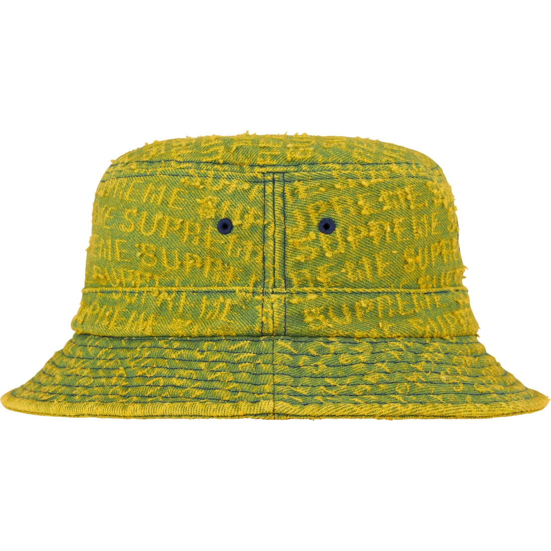 Supreme Needle Punch Denim Crusher (FW24) - Washed Yellow - $58