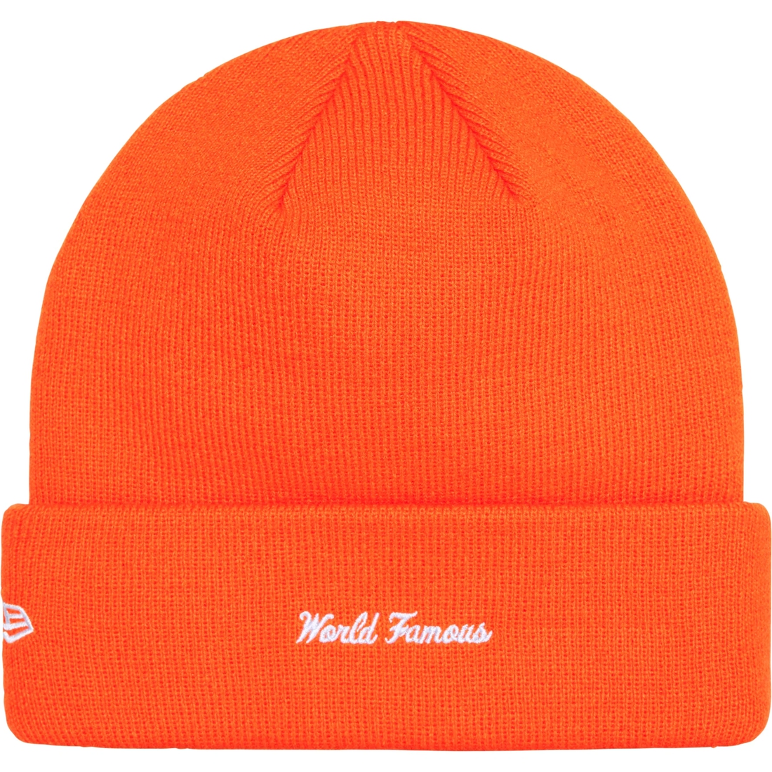 Supreme New Era Box Logo Beanie (FW24) - Dark Orange - $44