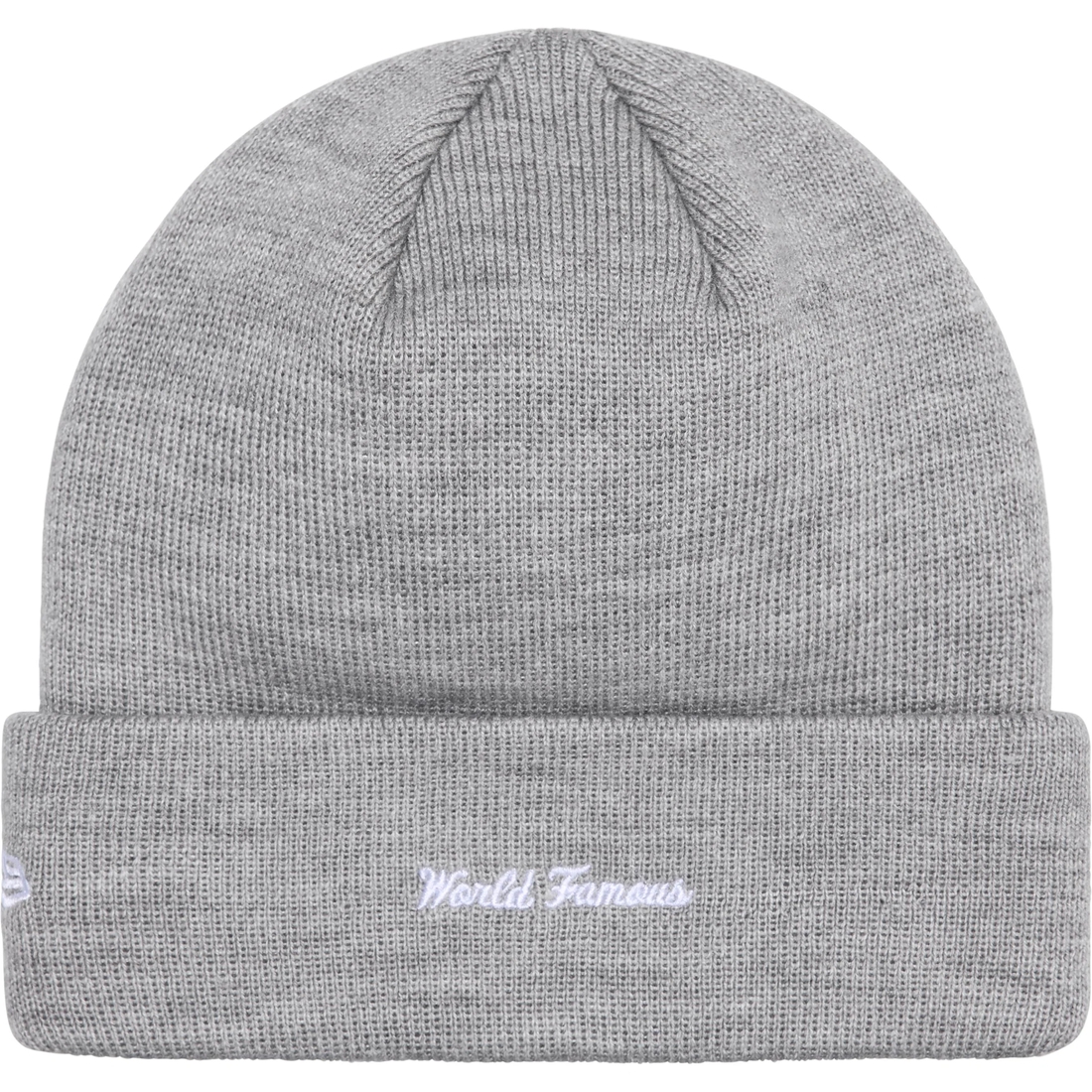 Supreme New Era Box Logo Beanie (FW24) - Heather Grey - $44