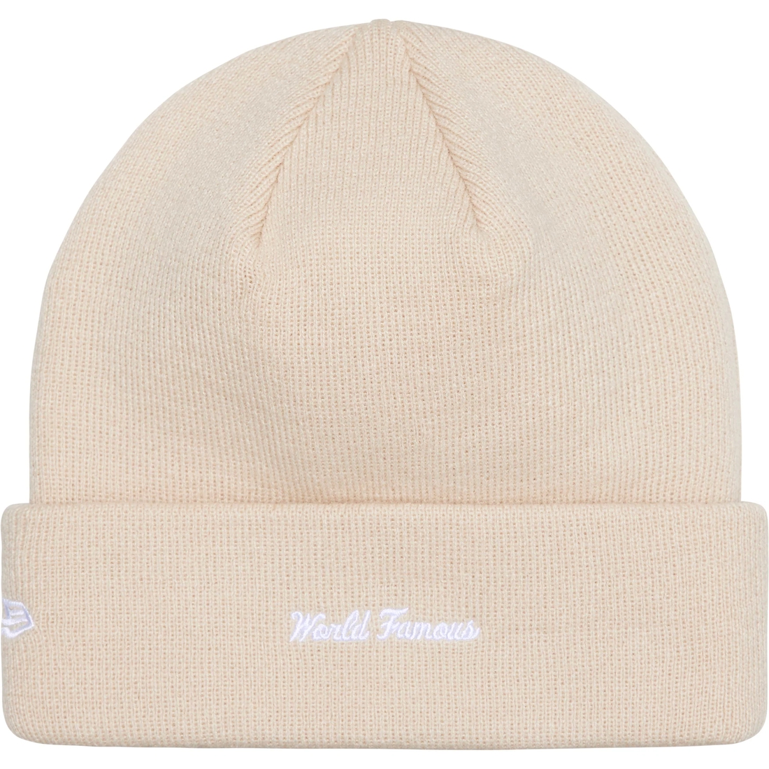Supreme New Era Box Logo Beanie (FW24) - Stone - $44