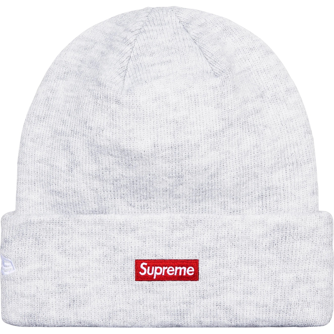 Supreme New Era S Logo Beanie (FW24) - Ash Grey - $40
