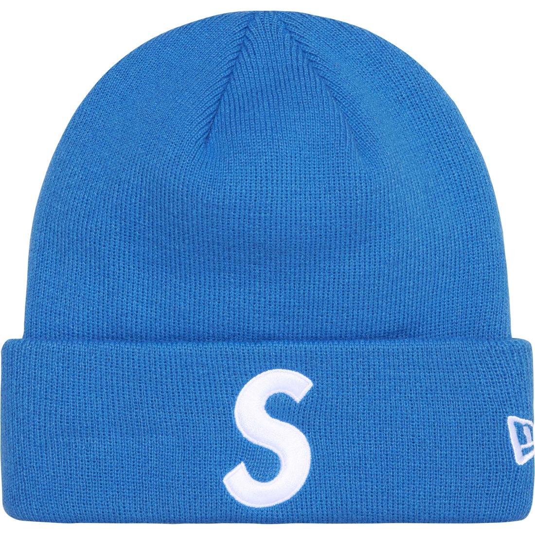 Supreme New Era S Logo Beanie (FW24) - Blue - $40
