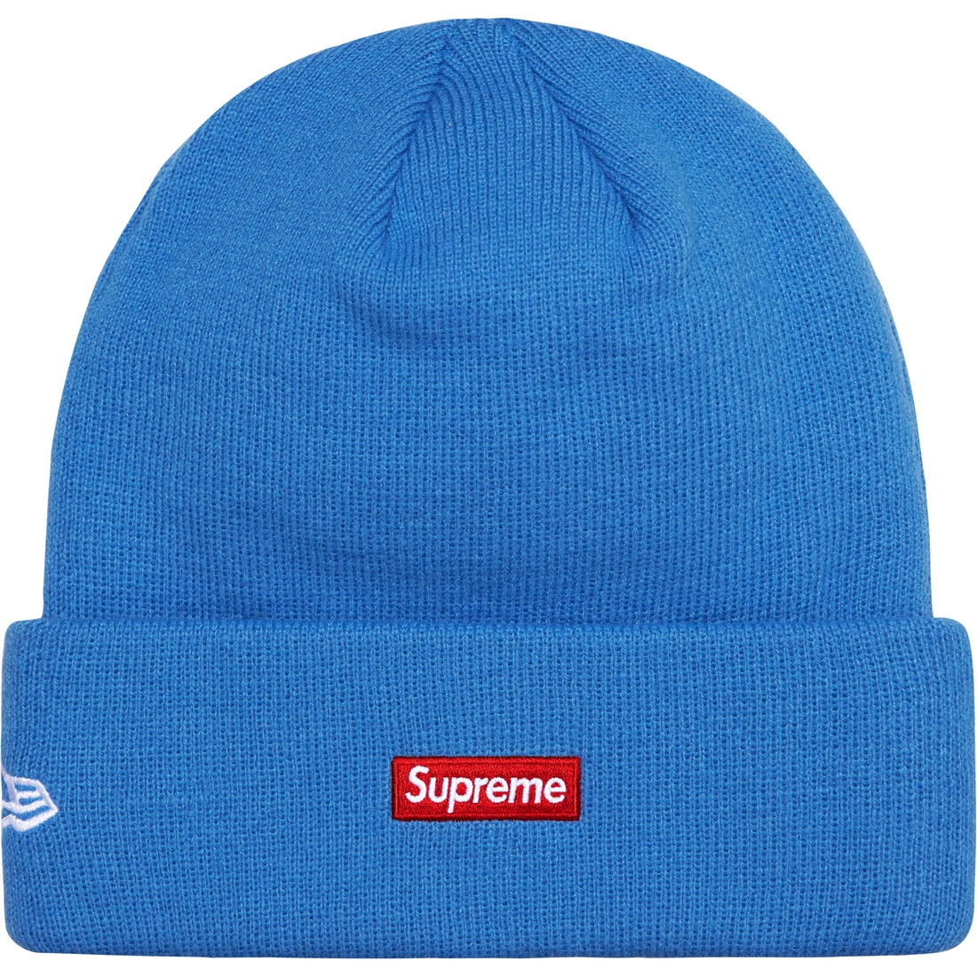 Supreme New Era S Logo Beanie (FW24) - Blue - $40