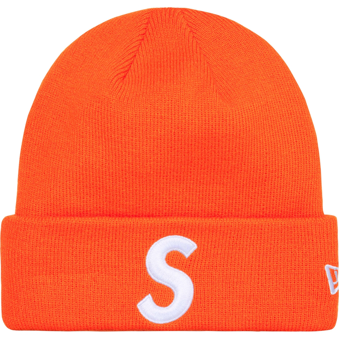 Supreme New Era S Logo Beanie (FW24) - Orange - $40