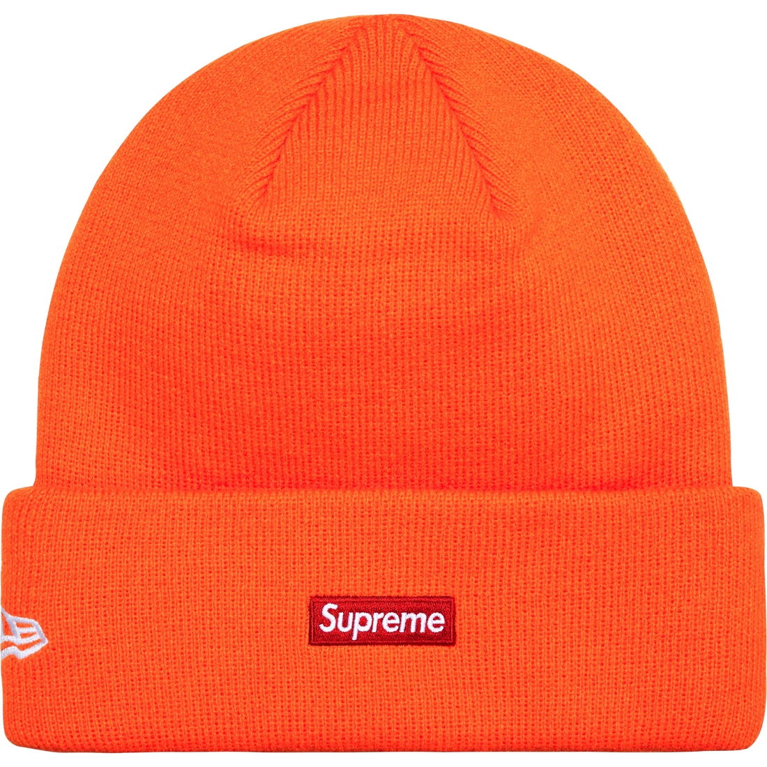 Supreme New Era S Logo Beanie (FW24) - Orange - $40